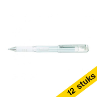 Pentel Aanbieding: 12x Pentel K230M gelpen wit  210186